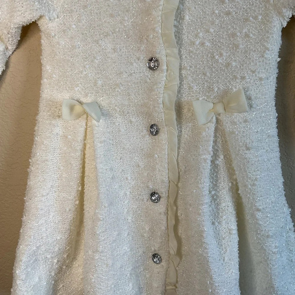 Nanette Girls 3/4 Sleeve‎ Holiday Button Down Dress Size 3T - Picture 3 of 7